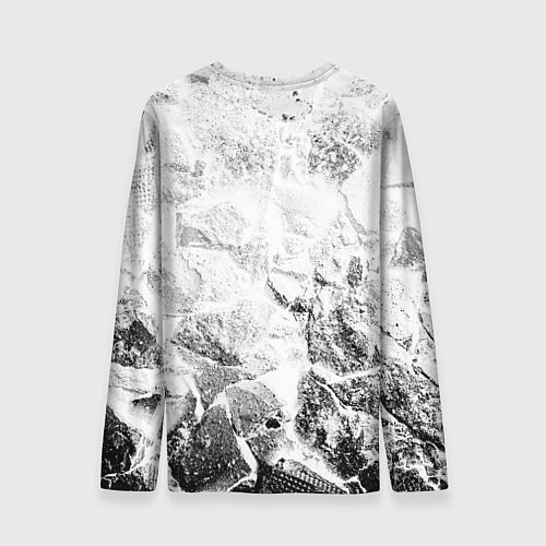 Мужской лонгслив Porto white graphite / 3D-принт – фото 2