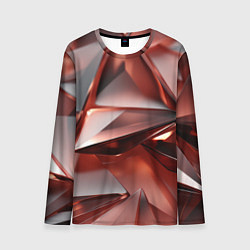 Мужской лонгслив Рубиновые пирамидки