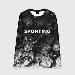Лонгслив мужской Sporting black graphite, цвет: 3D-принт