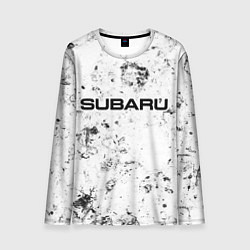 Лонгслив мужской Subaru dirty ice, цвет: 3D-принт