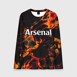 Лонгслив мужской Arsenal red lava, цвет: 3D-принт