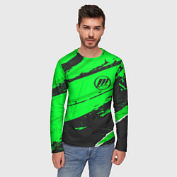 Лонгслив мужской Lifan sport green, цвет: 3D-принт — фото 2