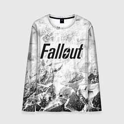 Лонгслив мужской Fallout white graphite, цвет: 3D-принт