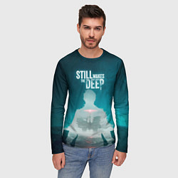 Лонгслив мужской Still wakes the deep силуэт, цвет: 3D-принт — фото 2