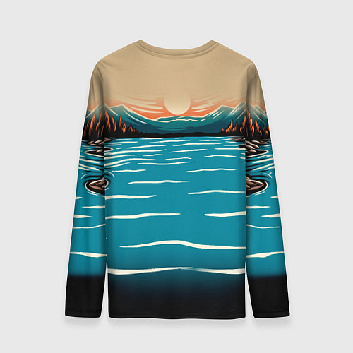 Мужской лонгслив Крик бобра / 3D-принт – фото 2