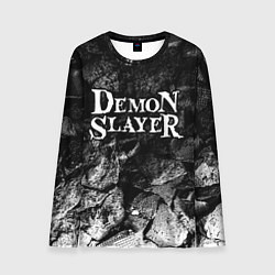 Мужской лонгслив Demon Slayer black graphite