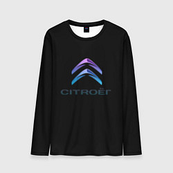 Лонгслив мужской Citroen logo neon, цвет: 3D-принт