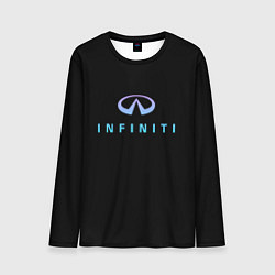 Лонгслив мужской Infiniti logo neon, цвет: 3D-принт