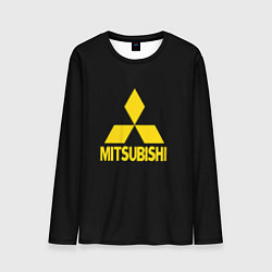 Мужской лонгслив Mitsubishi logo yelow