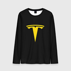 Мужской лонгслив Tesla yellow