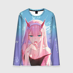 Мужской лонгслив Zero two аниме