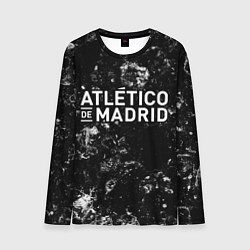 Лонгслив мужской Atletico Madrid black ice, цвет: 3D-принт
