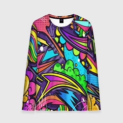 Мужской лонгслив Яркое граффити