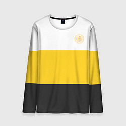 Лонгслив мужской За веру царя и святую триединую Русь КЦК желтый, цвет: 3D-принт