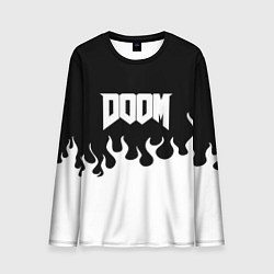 Мужской лонгслив Doom fire white