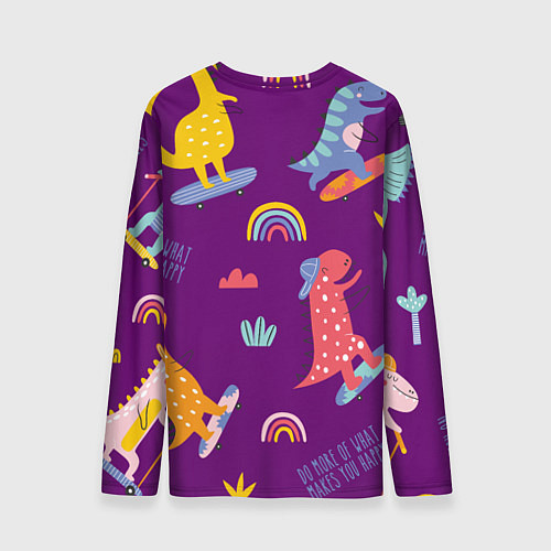 Мужской лонгслив No rules / 3D-принт – фото 2