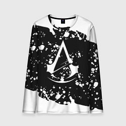 Лонгслив мужской Assassins Creed logo краски, цвет: 3D-принт