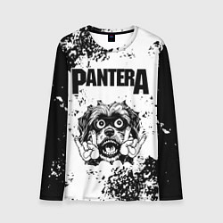 Мужской лонгслив Pantera - рок пес