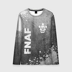 Лонгслив мужской FNAF - grey gradient вертикально, цвет: 3D-принт
