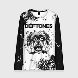 Лонгслив мужской Deftones - рок пес, цвет: 3D-принт