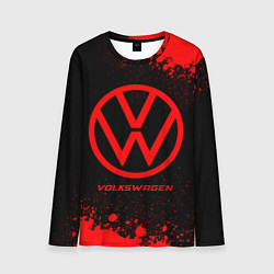 Лонгслив мужской Volkswagen - red gradient, цвет: 3D-принт