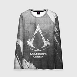 Мужской лонгслив Assassins Creed - grey gradient