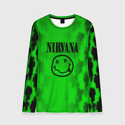 Лонгслив мужской Nirvana x Billie, цвет: 3D-принт