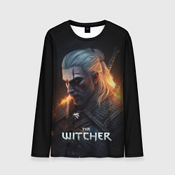 Мужской лонгслив The Witcher and fire