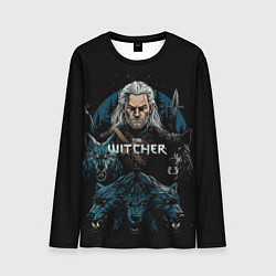 Мужской лонгслив The Witcher and wolfs