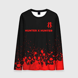 Мужской лонгслив Hunter x Hunter - red gradient посередине