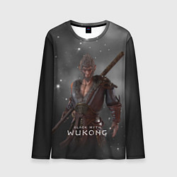 Лонгслив мужской Король обезьян Black Myth Wukong, цвет: 3D-принт
