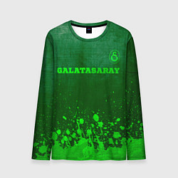 Лонгслив мужской Galatasaray - green gradient посередине, цвет: 3D-принт