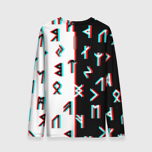 Мужской лонгслив Doom glitch pattern / 3D-принт – фото 2