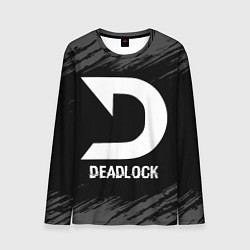 Лонгслив мужской Deadlock glitch на темном фоне, цвет: 3D-принт