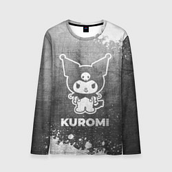 Мужской лонгслив Kuromi - grey gradient