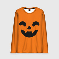 Лонгслив мужской Весёлая тыква верх, цвет: 3D-принт