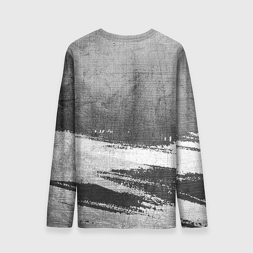 Мужской лонгслив Ozzy Osbourne - grey gradient посередине / 3D-принт – фото 2