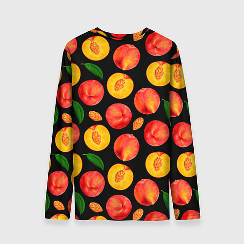Мужской лонгслив Персиковый паттерн / 3D-принт – фото 2