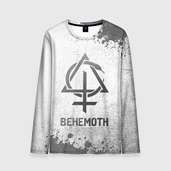 Мужской лонгслив Behemoth - white gradient