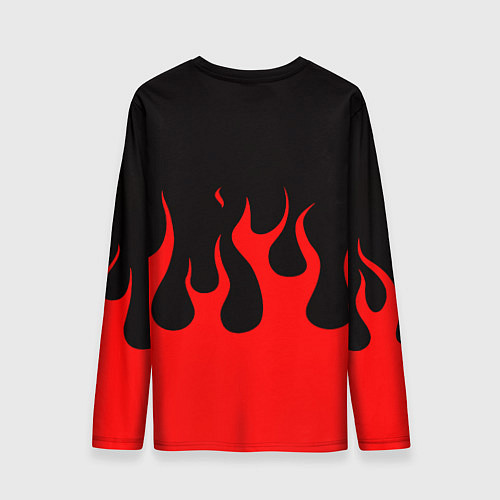 Мужской лонгслив Linkin park logo fire / 3D-принт – фото 2