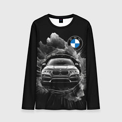Лонгслив мужской BMW абстрактный дым, цвет: 3D-принт