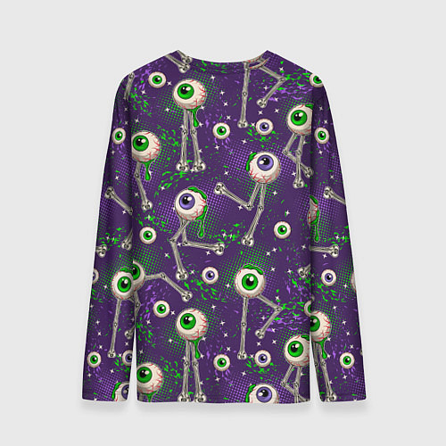 Мужской лонгслив Глаза на костях паттерн / 3D-принт – фото 2