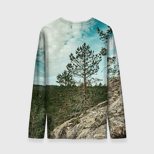 Мужской лонгслив Природа Карелии / 3D-принт – фото 2