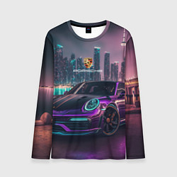 Мужской лонгслив Porshe night city