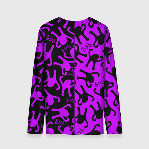 Мужской лонгслив Ъуъ съука mem pattern / 3D-принт – фото 2