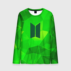 Мужской лонгслив BTS green poly