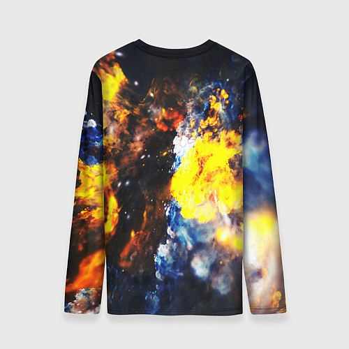 Мужской лонгслив Космическая абстракция / 3D-принт – фото 2