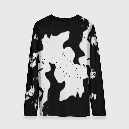 Мужской лонгслив Серый огонь герб / 3D-принт – фото 2