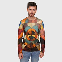 Лонгслив мужской Винтажная мозайка, цвет: 3D-принт — фото 2