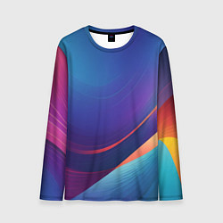 Мужской лонгслив Красивый градиент абстракция